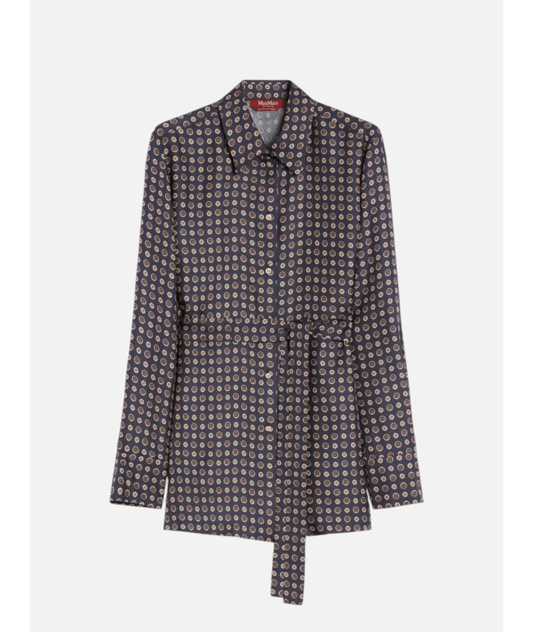 MAX MARA STUDIO Мульти шелковая рубашка, фото 6