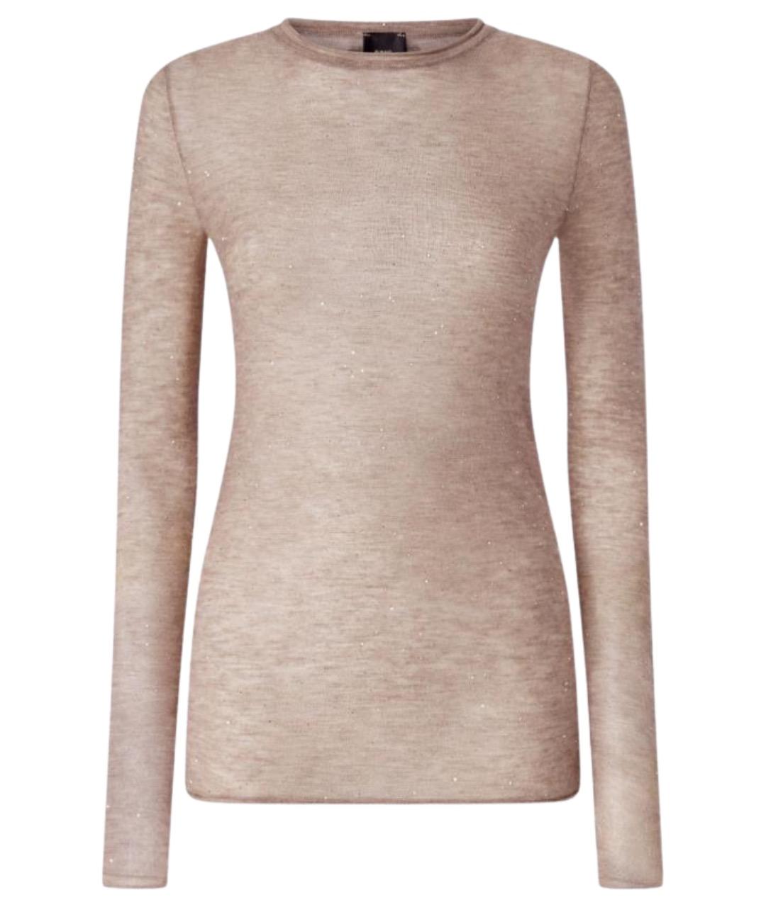 PINKO Бежевый шерстяной джемпер / свитер, фото 1