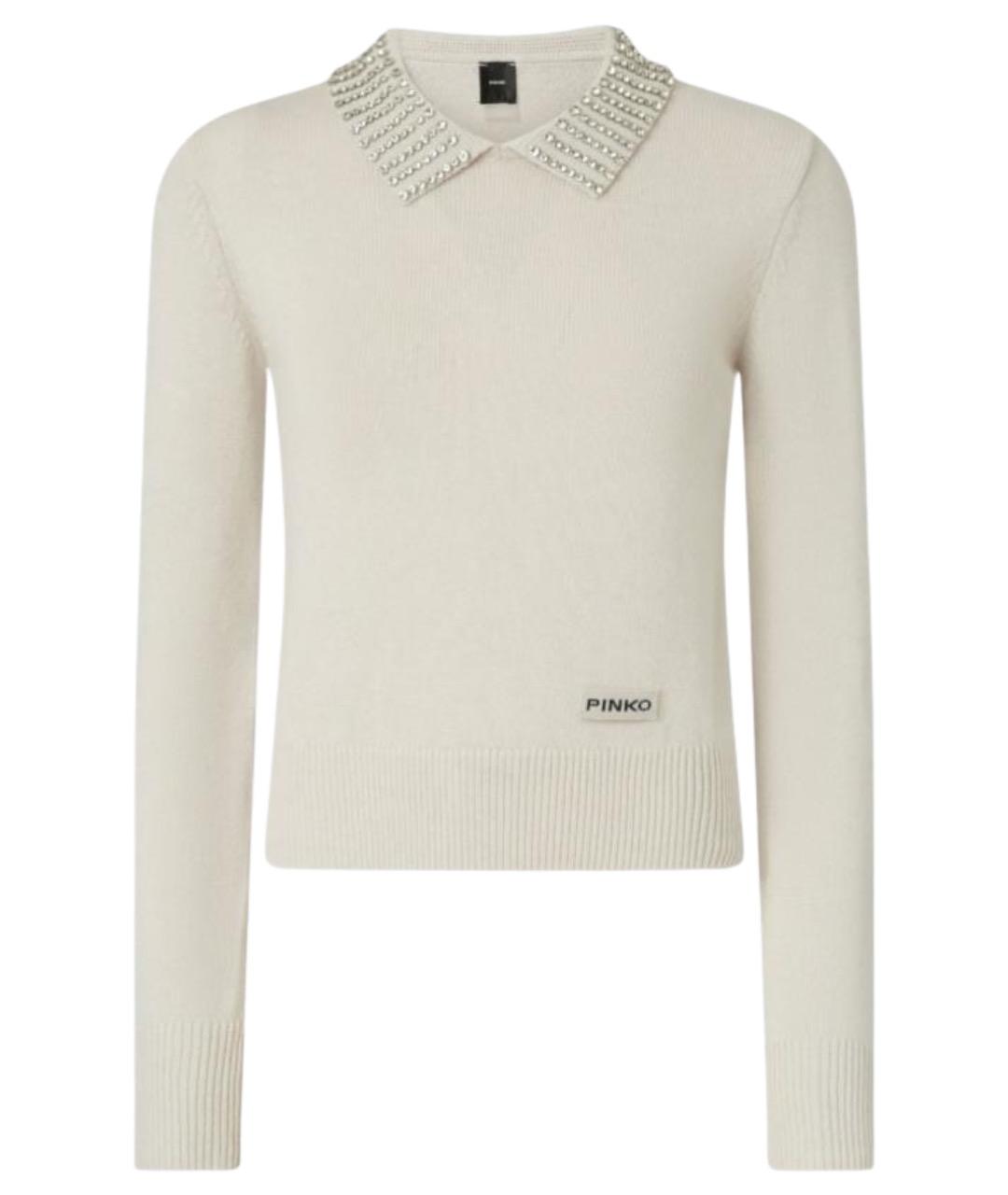 PINKO Белый полиамидовый джемпер / свитер, фото 1