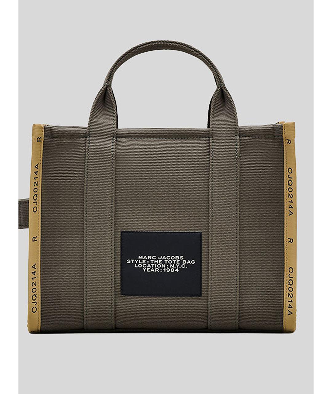 MARC JACOBS Хаки тканевая сумка тоут, фото 3