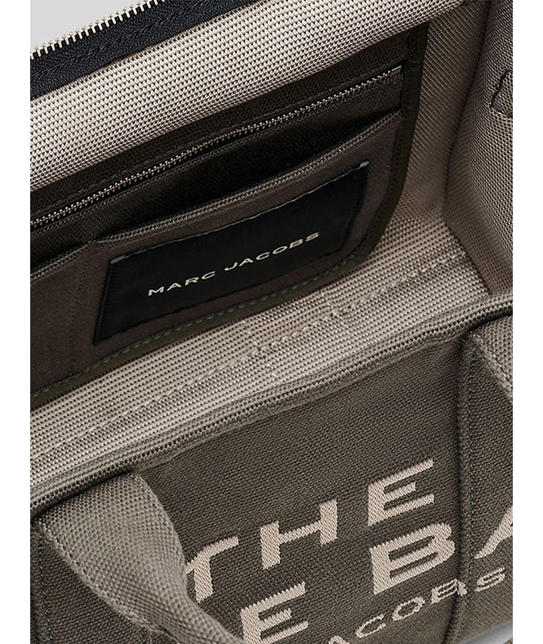 MARC JACOBS Хаки тканевая сумка тоут, фото 6