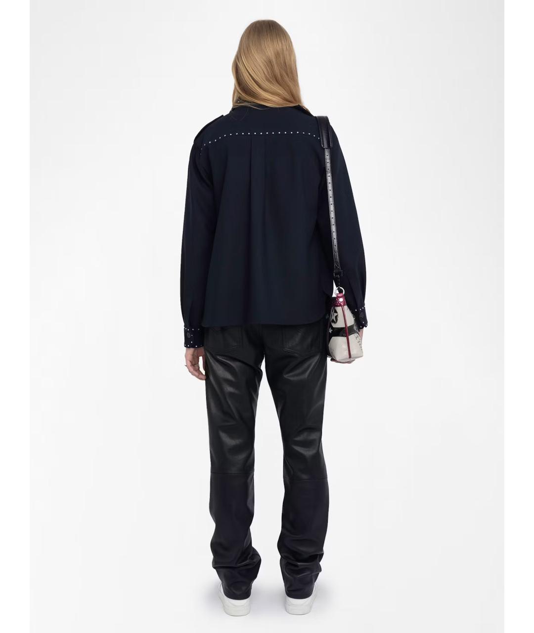 ZADIG & VOLTAIRE Черная полиэстеровая рубашка, фото 3