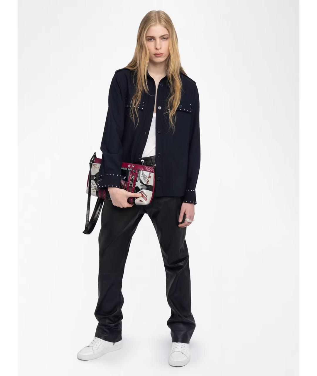 ZADIG & VOLTAIRE Черная полиэстеровая рубашка, фото 4