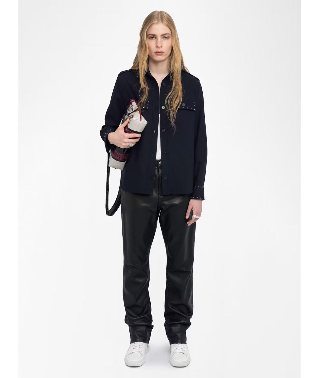 ZADIG & VOLTAIRE Черная полиэстеровая рубашка, фото 2