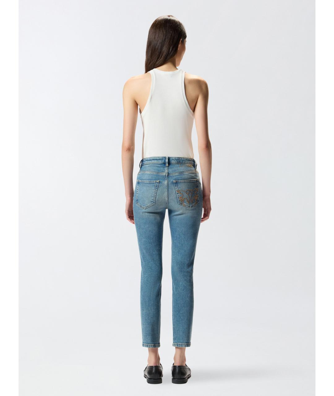 PINKO Белая хлопковая майка, фото 4