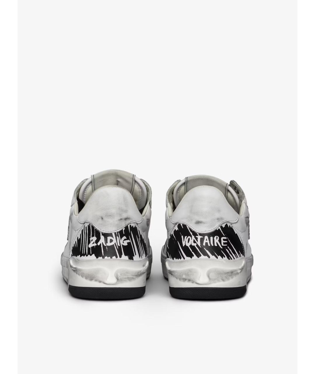 ZADIG & VOLTAIRE Серые кожаные кеды, фото 5