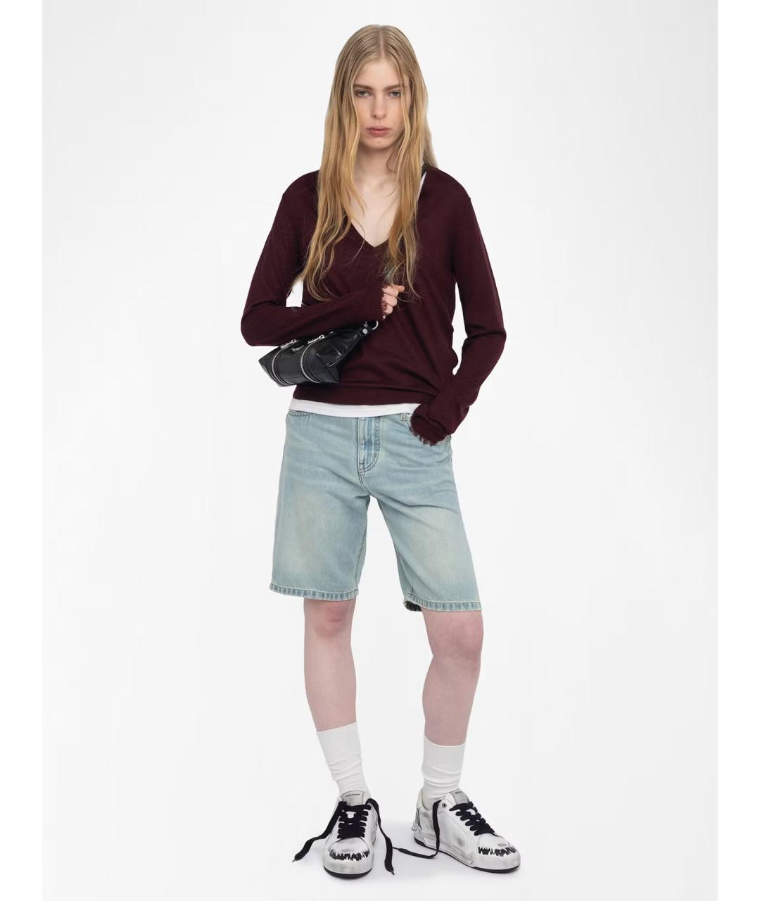 ZADIG & VOLTAIRE Серые кожаные кеды, фото 2