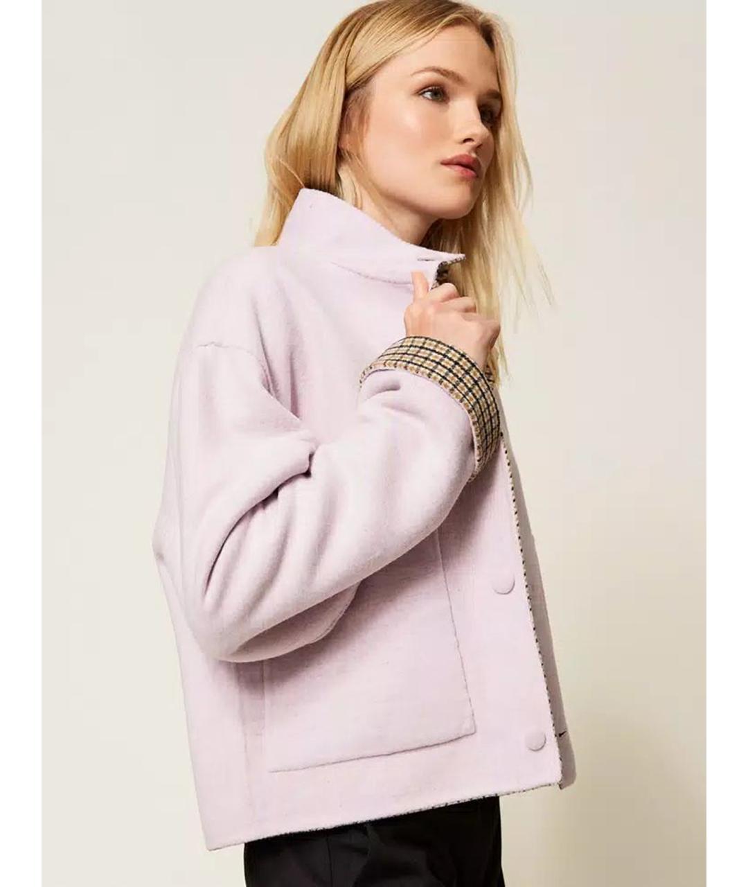 TWIN-SET Коричневая шерстяная куртка, фото 6