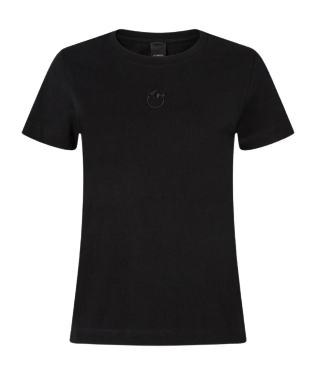 PINKO Черная хлопковая футболка, фото 1