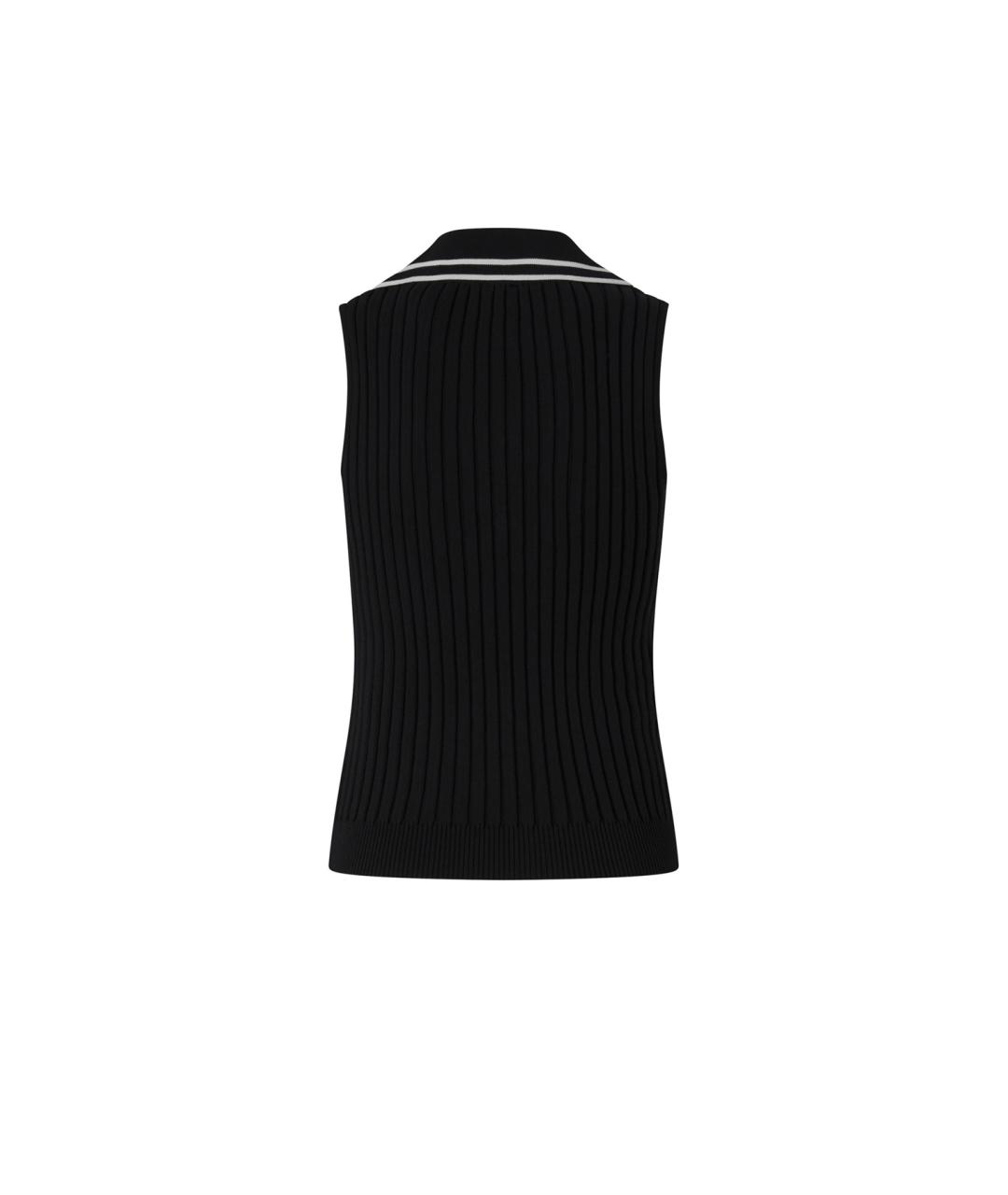 PINKO Черная полиамидовая жилетка, фото 2