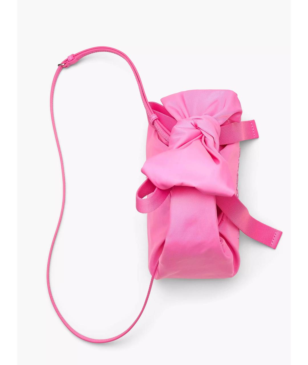 MARC JACOBS Розовая тканевая сумка с короткими ручками, фото 6