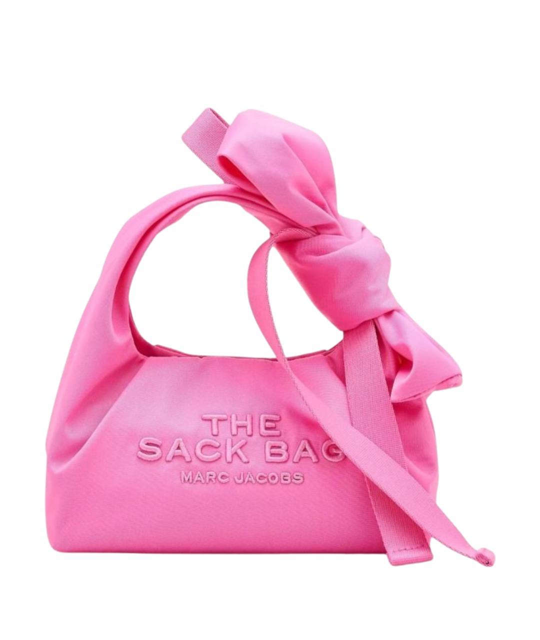 MARC JACOBS Розовая тканевая сумка с короткими ручками, фото 1