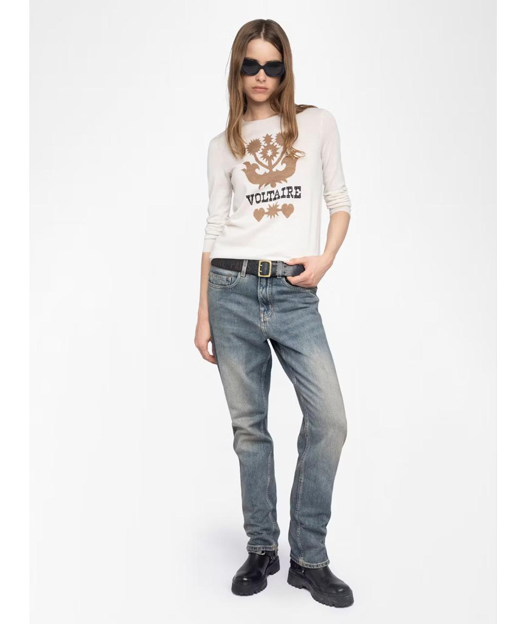 ZADIG & VOLTAIRE Белый шерстяной джемпер / свитер, фото 5