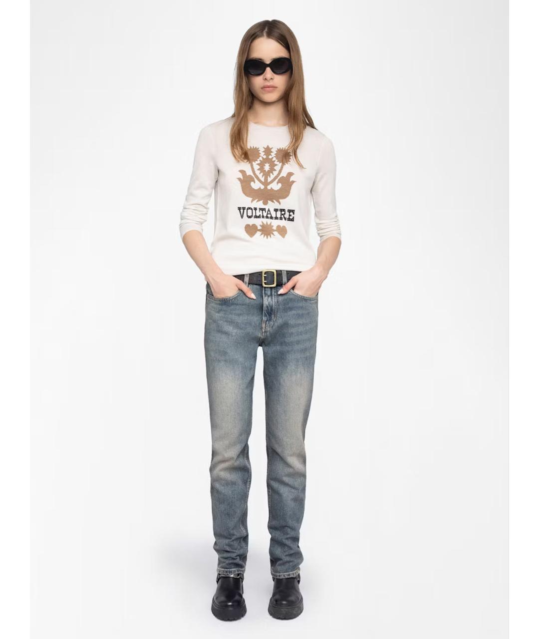 ZADIG & VOLTAIRE Белый шерстяной джемпер / свитер, фото 2