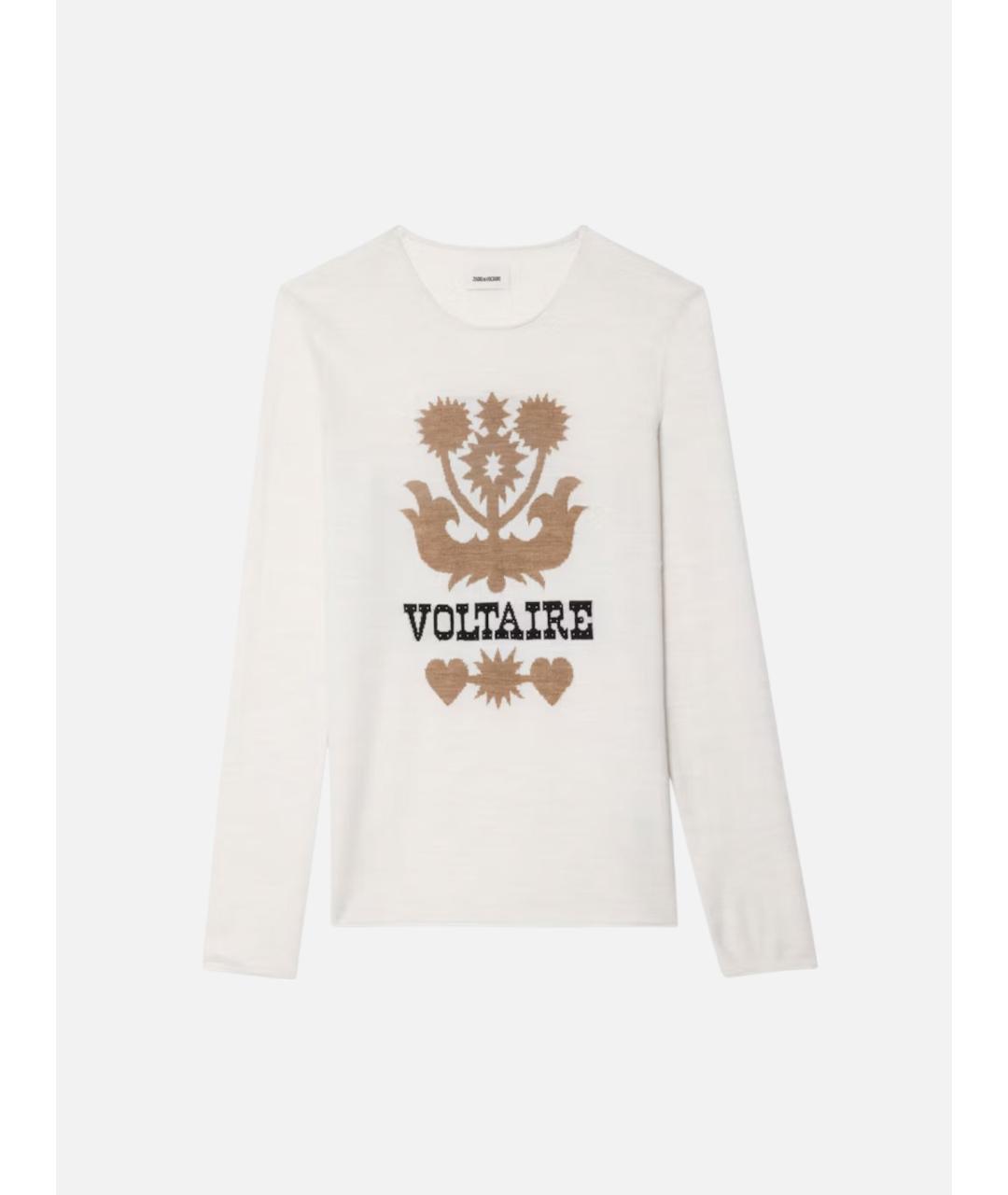 ZADIG & VOLTAIRE Белый шерстяной джемпер / свитер, фото 7