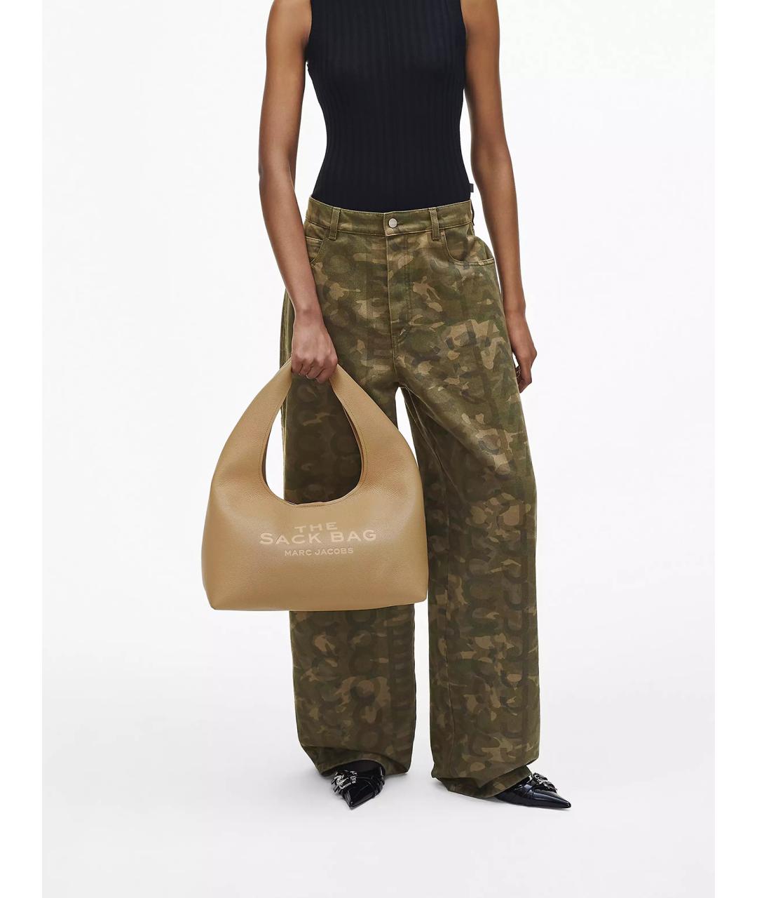 MARC JACOBS Бежевая кожаная сумка через плечо, фото 6