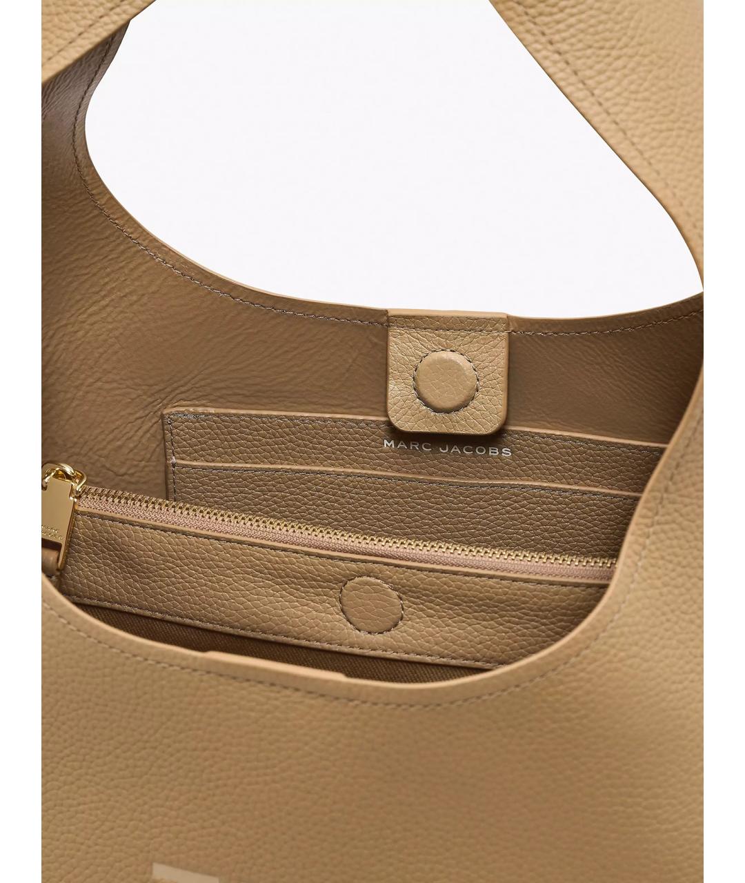 MARC JACOBS Бежевая кожаная сумка через плечо, фото 4