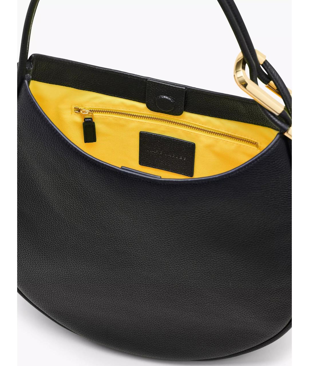 MARC JACOBS Черная кожаная сумка через плечо, фото 4