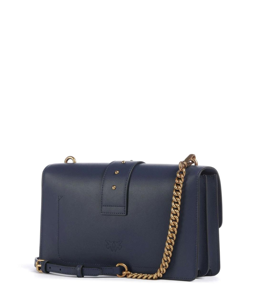 PINKO Синяя кожаная сумка через плечо, фото 2