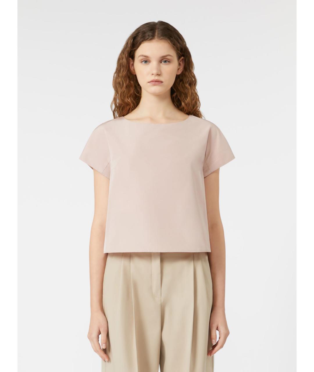 WEEKEND MAX MARA Розовая полиэстеровая блузы, фото 5