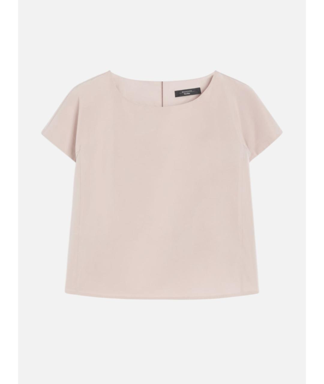 WEEKEND MAX MARA Розовая полиэстеровая блузы, фото 6