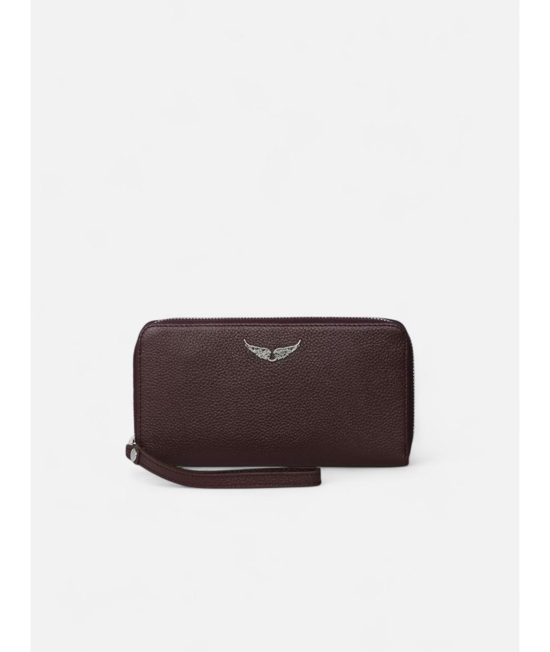 ZADIG & VOLTAIRE Коричневый кожаный кошелек, фото 5