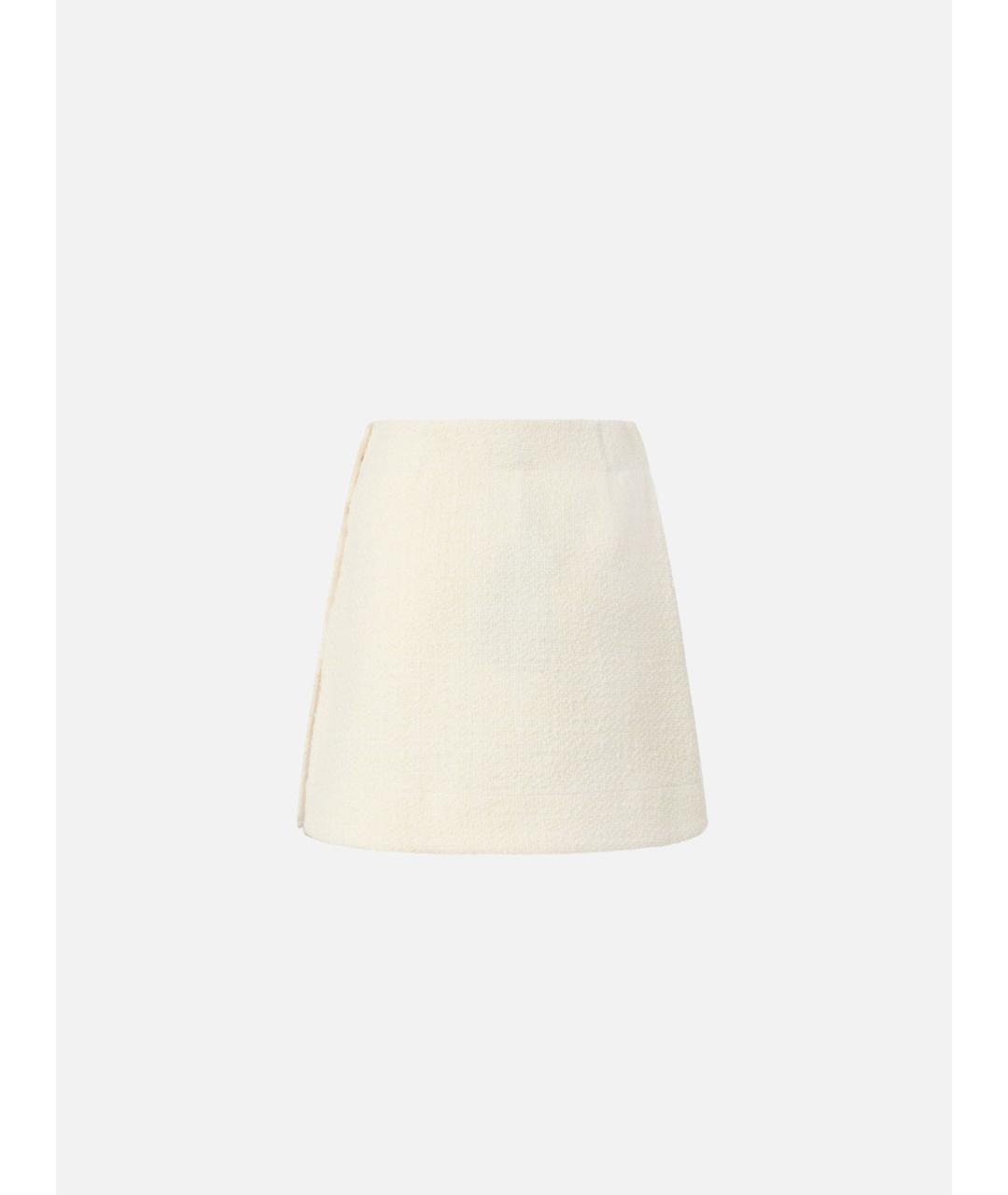 PINKO Бежевая полиэстеровая юбка мини, фото 3