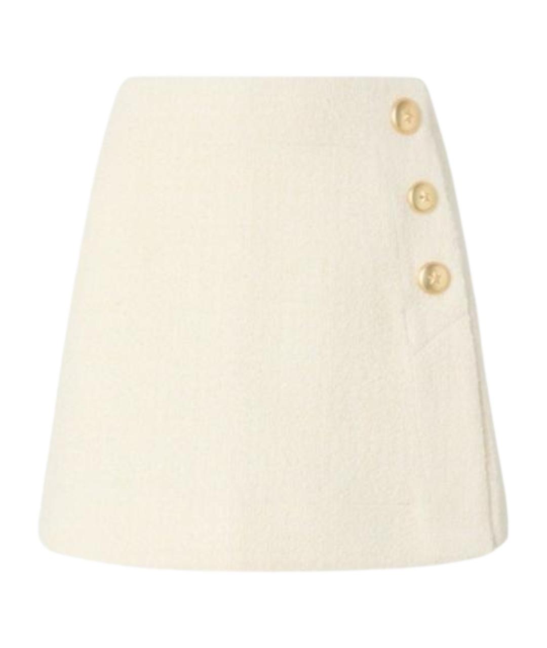 PINKO Бежевая полиэстеровая юбка мини, фото 1