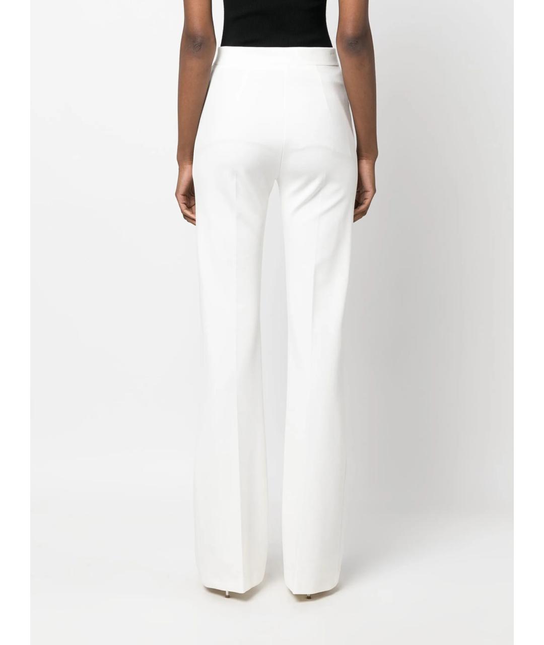 PINKO Белые вискозные прямые брюки, фото 4