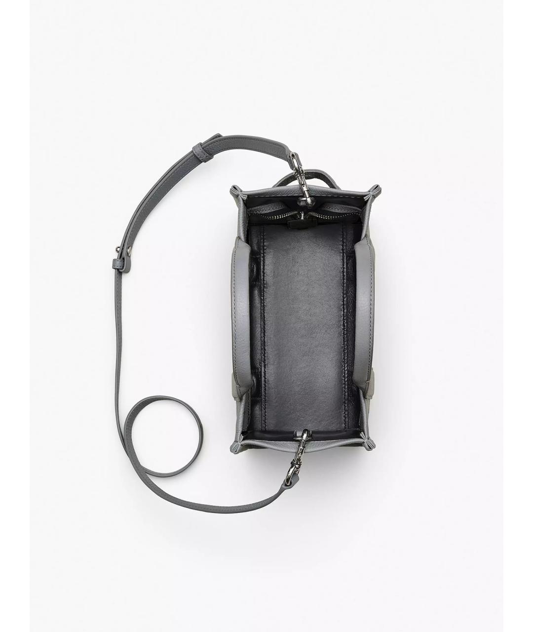 MARC JACOBS Серая кожаная сумка тоут, фото 7