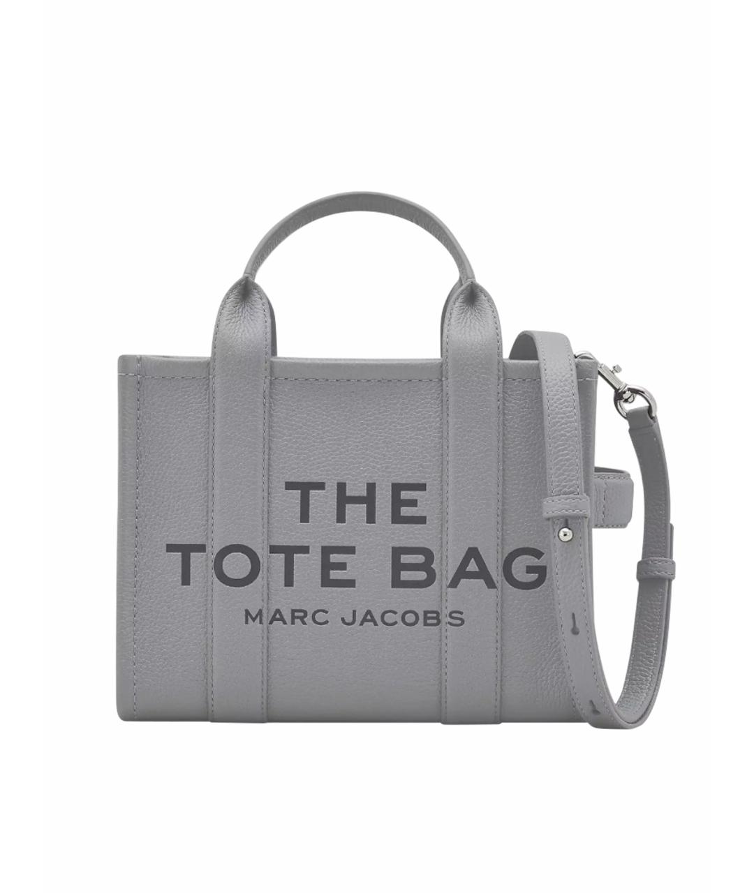 MARC JACOBS Серая кожаная сумка тоут, фото 1