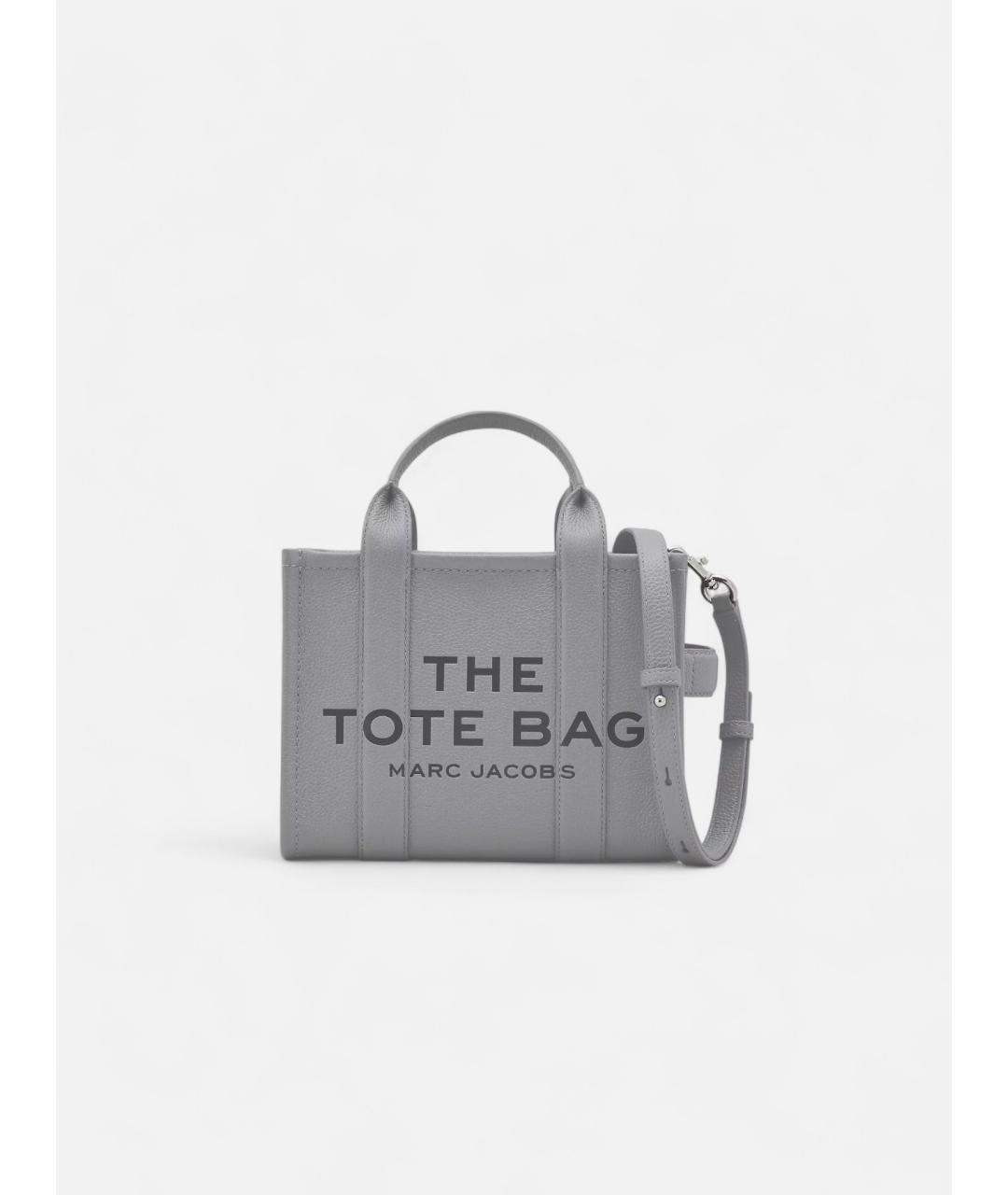 MARC JACOBS Серая кожаная сумка тоут, фото 9