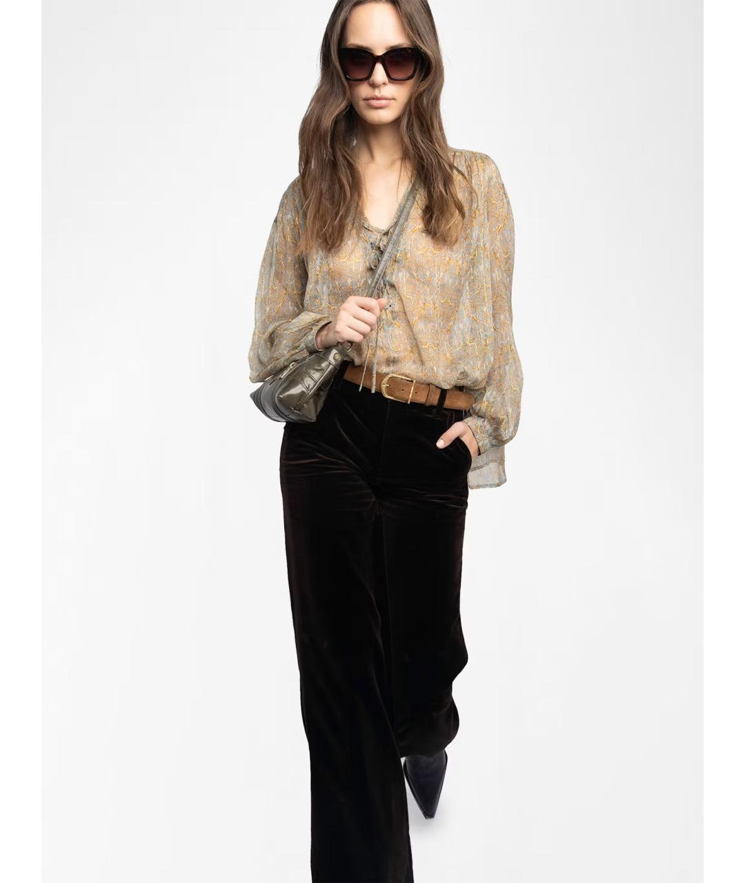 ZADIG & VOLTAIRE Зеленая кожаная сумка через плечо, фото 3