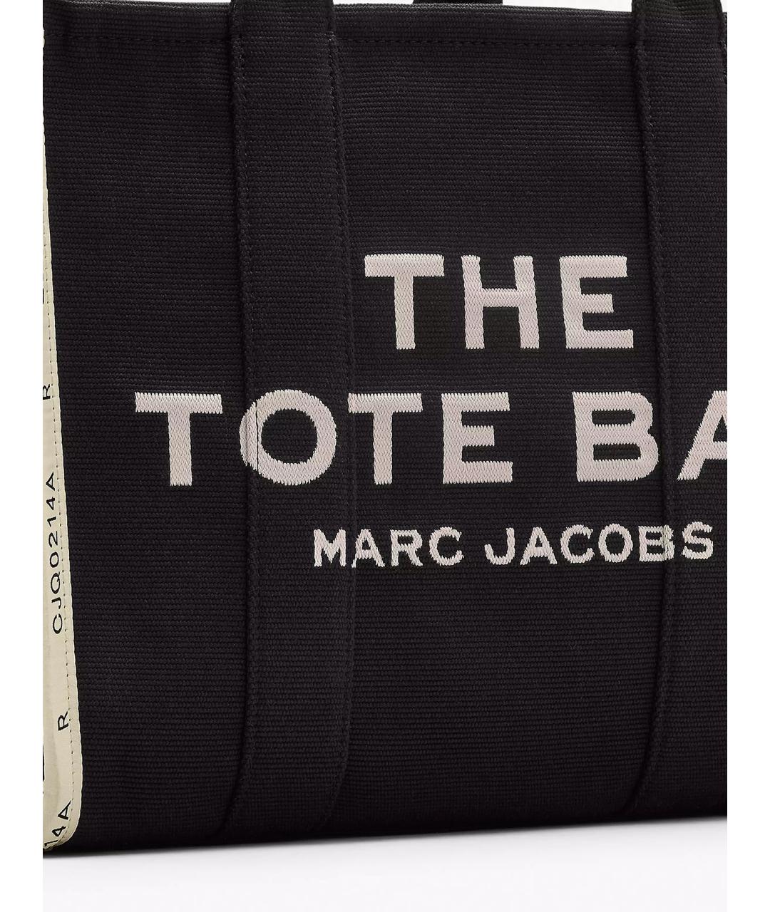 MARC JACOBS Черная хлопковая сумка тоут, фото 4