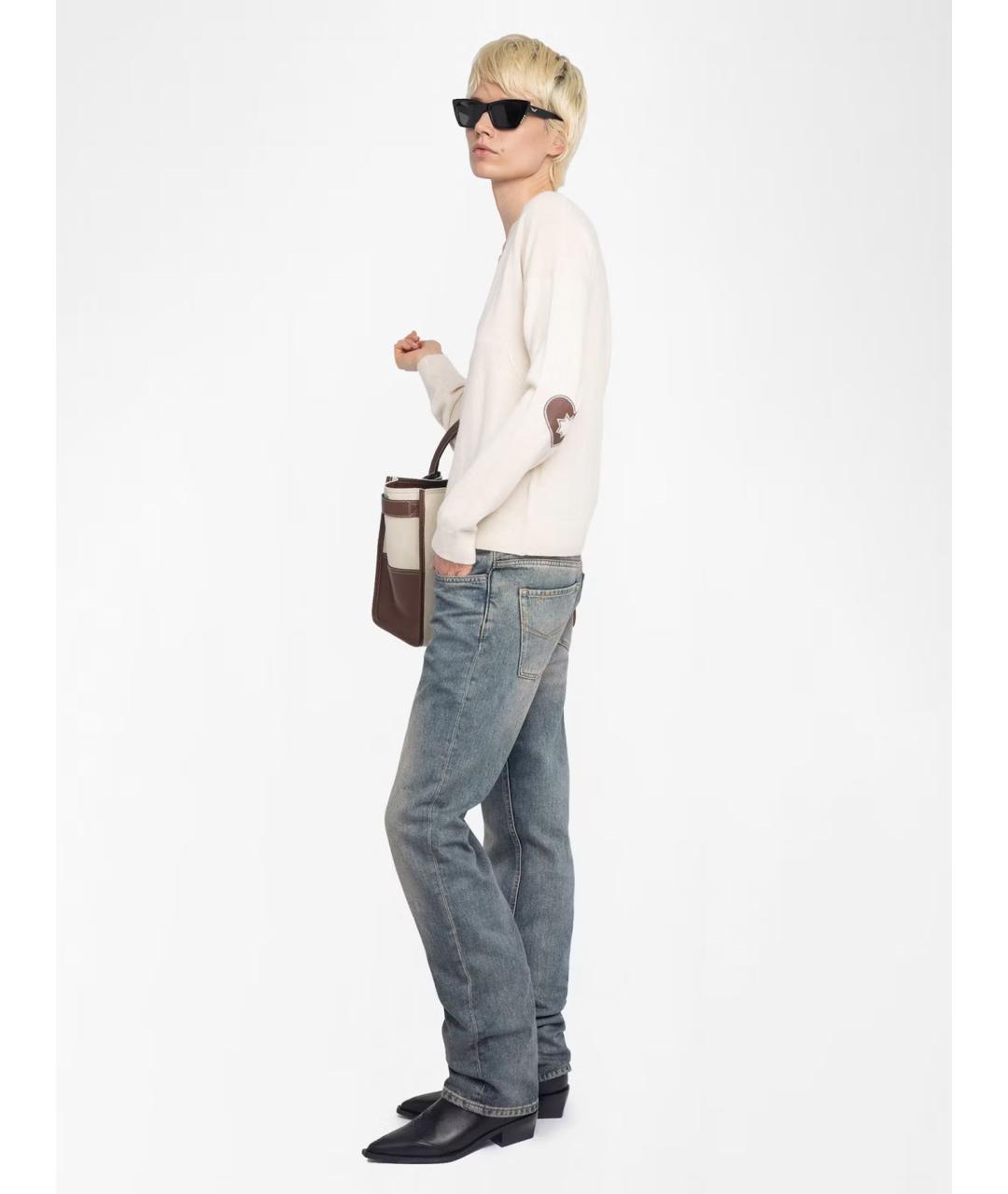 ZADIG & VOLTAIRE Бежевый шерстяной джемпер / свитер, фото 5