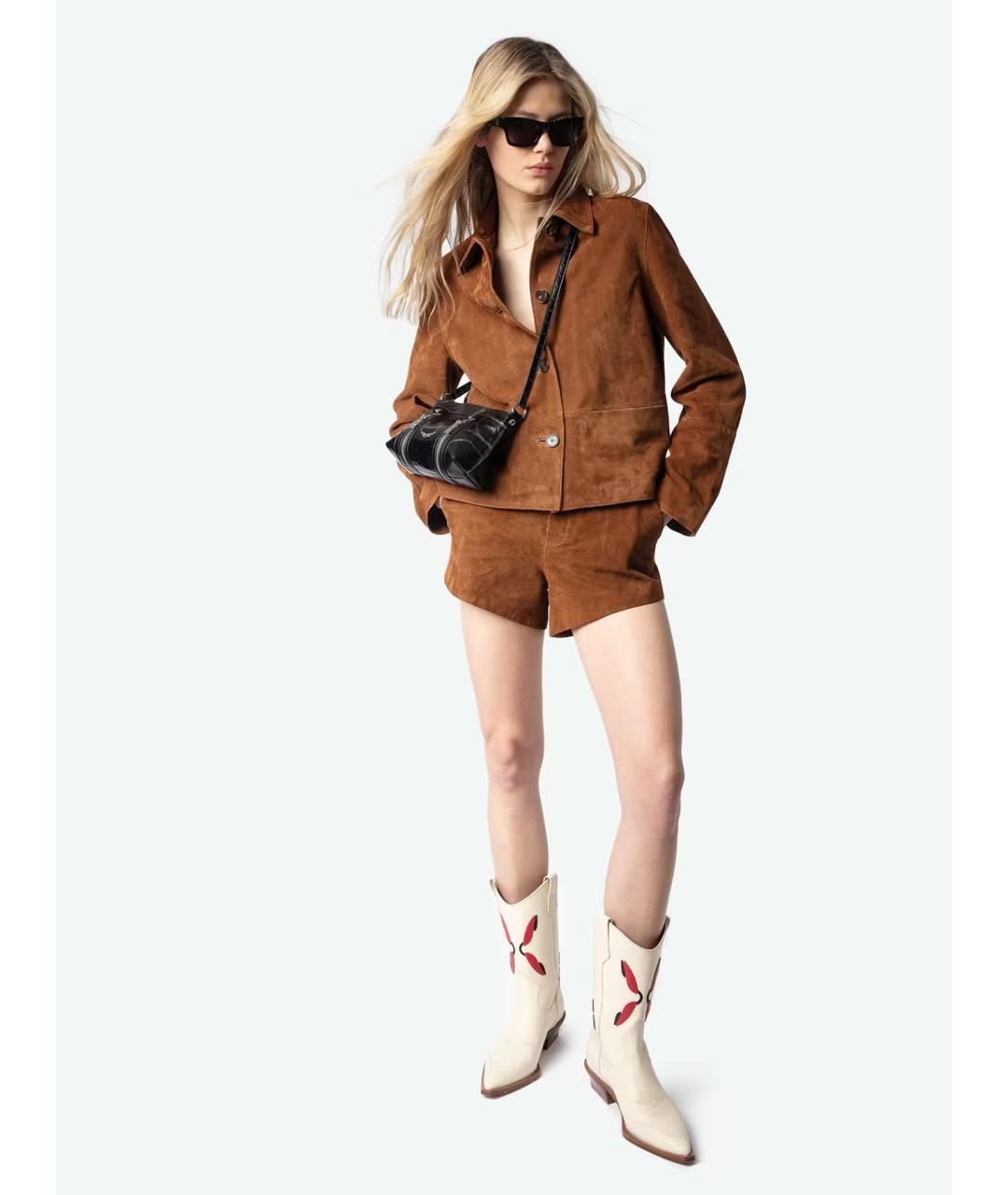 ZADIG & VOLTAIRE Черная кожаная сумка через плечо, фото 2