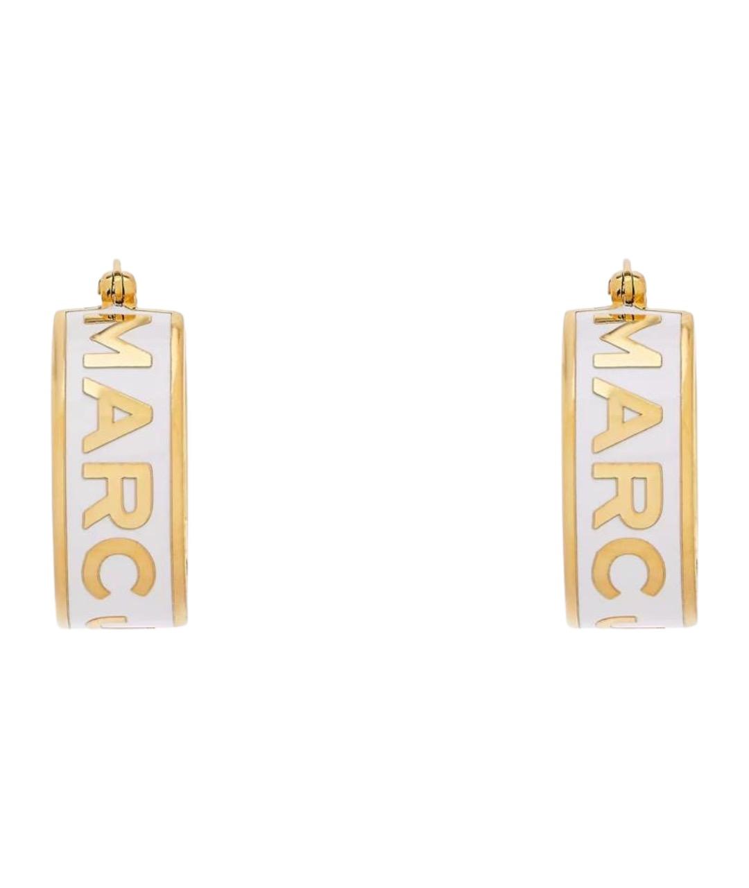 MARC JACOBS Белые металлические серьги, фото 1