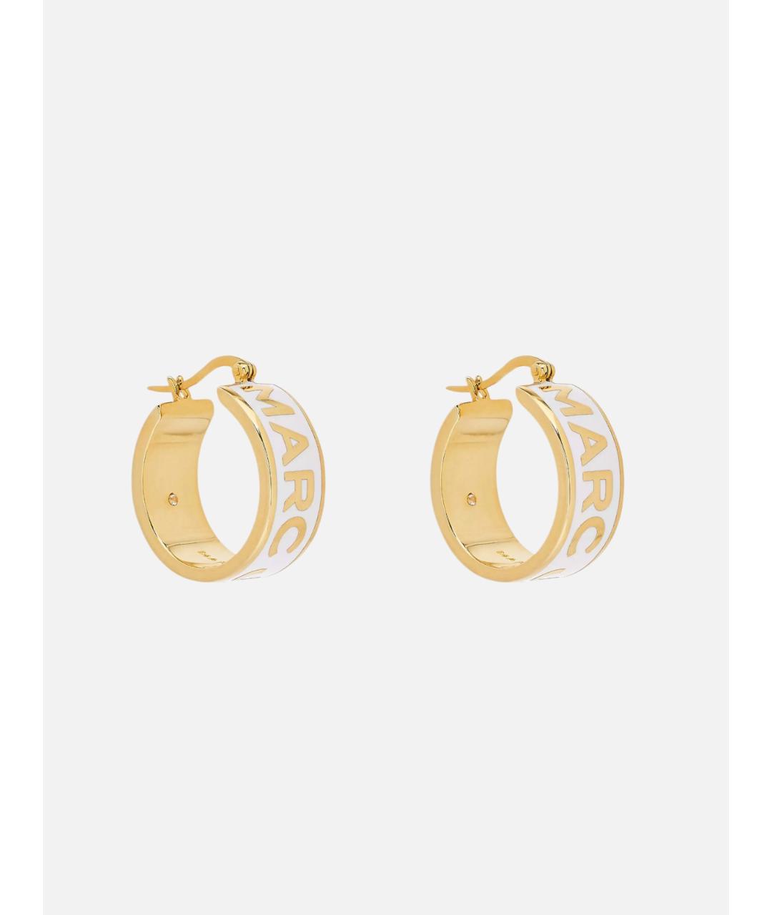 MARC JACOBS Белые металлические серьги, фото 2