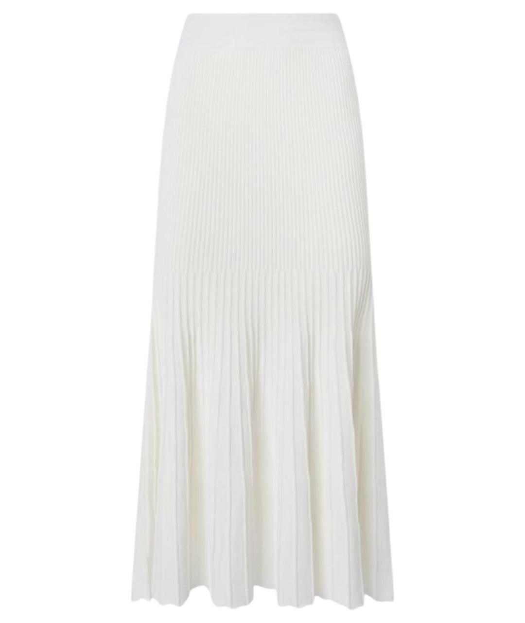 PINKO Белая вискозная юбка миди, фото 1