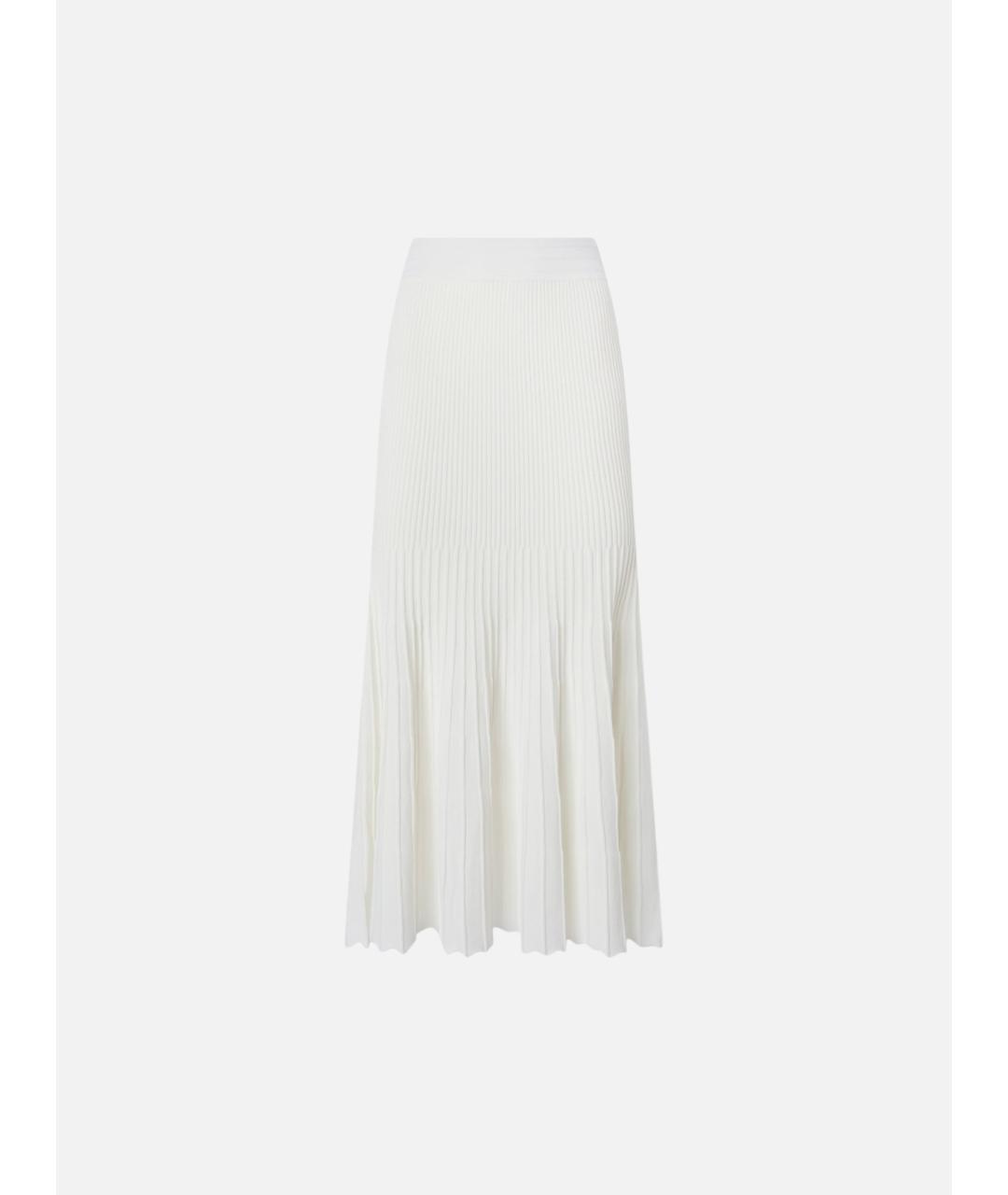 PINKO Белая вискозная юбка миди, фото 1