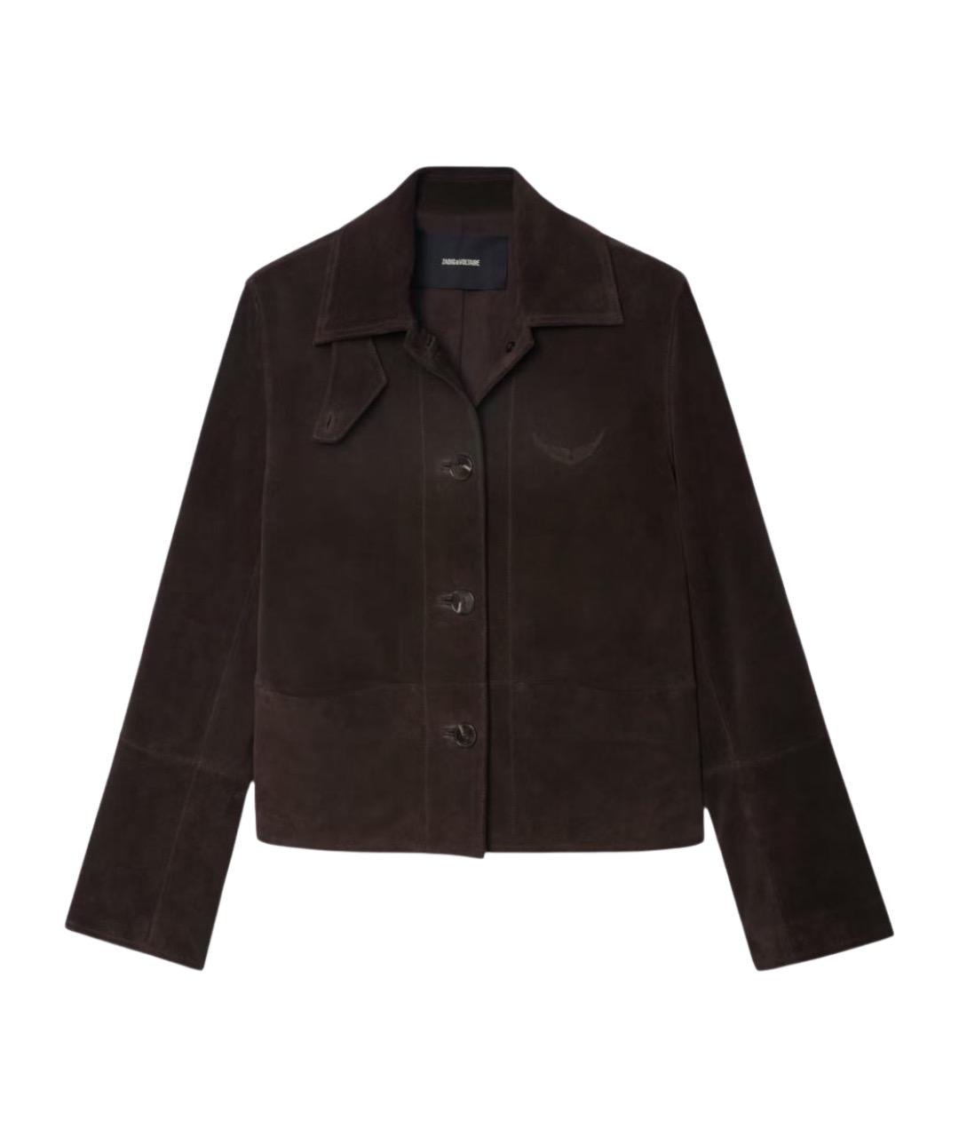 ZADIG & VOLTAIRE Коричневая замшевая куртка, фото 1