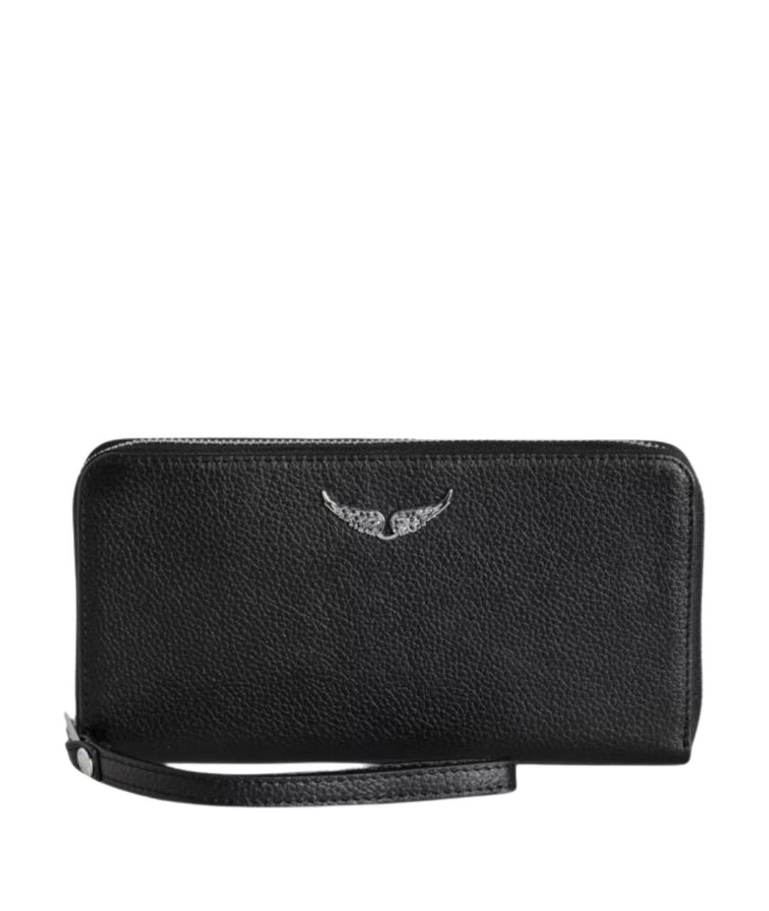 ZADIG & VOLTAIRE Черный кожаный кошелек, фото 1