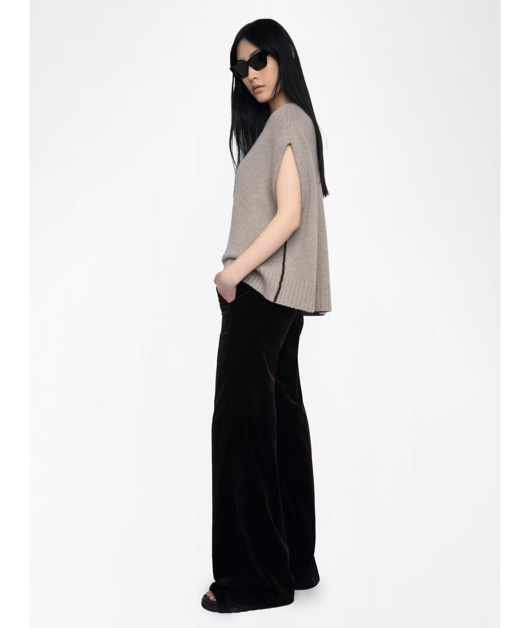 ZADIG & VOLTAIRE Серая шерстяная жилетка, фото 3