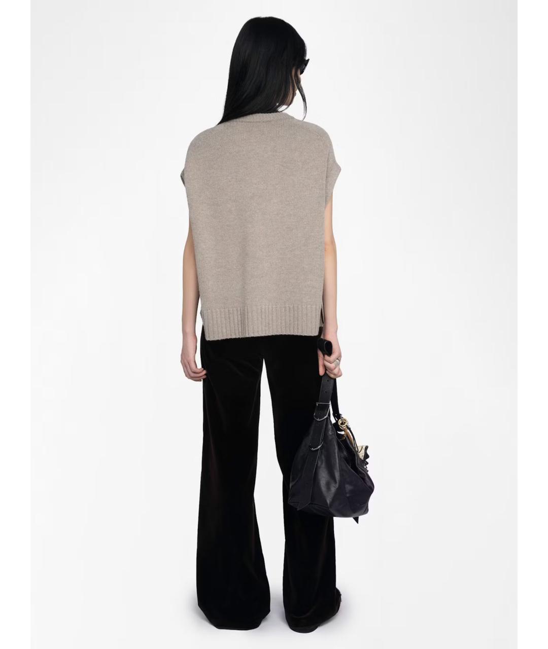 ZADIG & VOLTAIRE Серая шерстяная жилетка, фото 6
