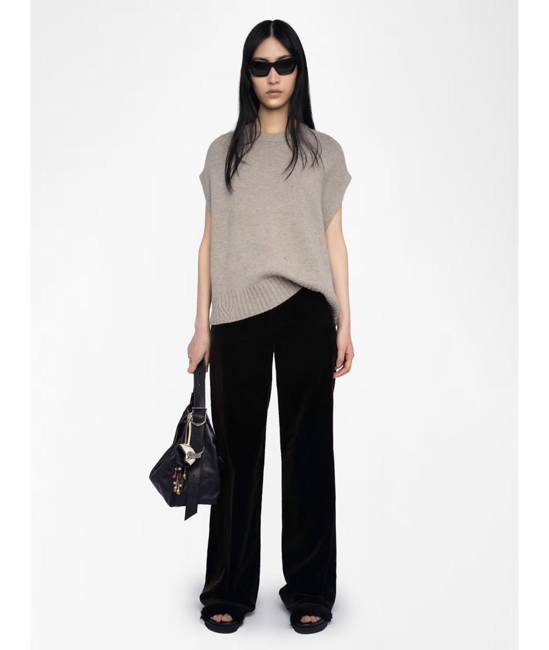 ZADIG & VOLTAIRE Серая шерстяная жилетка, фото 2