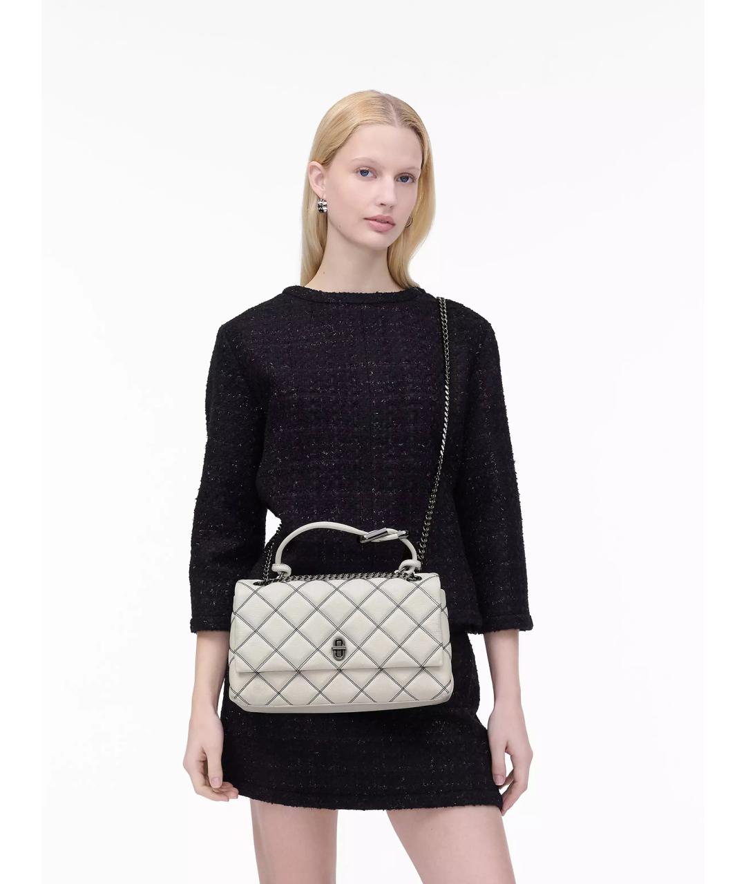 MARC JACOBS Белая кожаная сумка тоут, фото 8