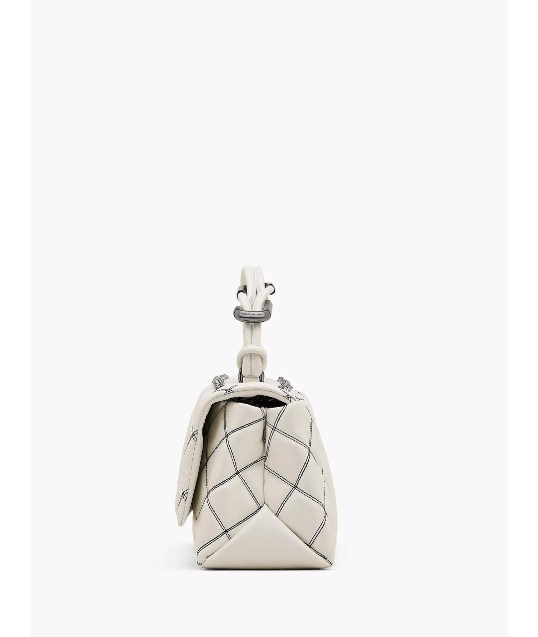 MARC JACOBS Белая кожаная сумка тоут, фото 5