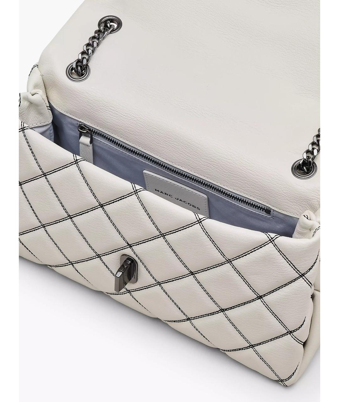 MARC JACOBS Белая кожаная сумка тоут, фото 4