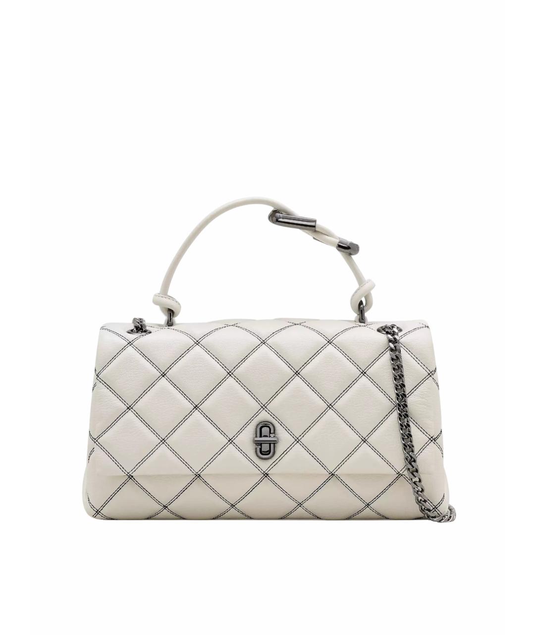 MARC JACOBS Белая кожаная сумка тоут, фото 1