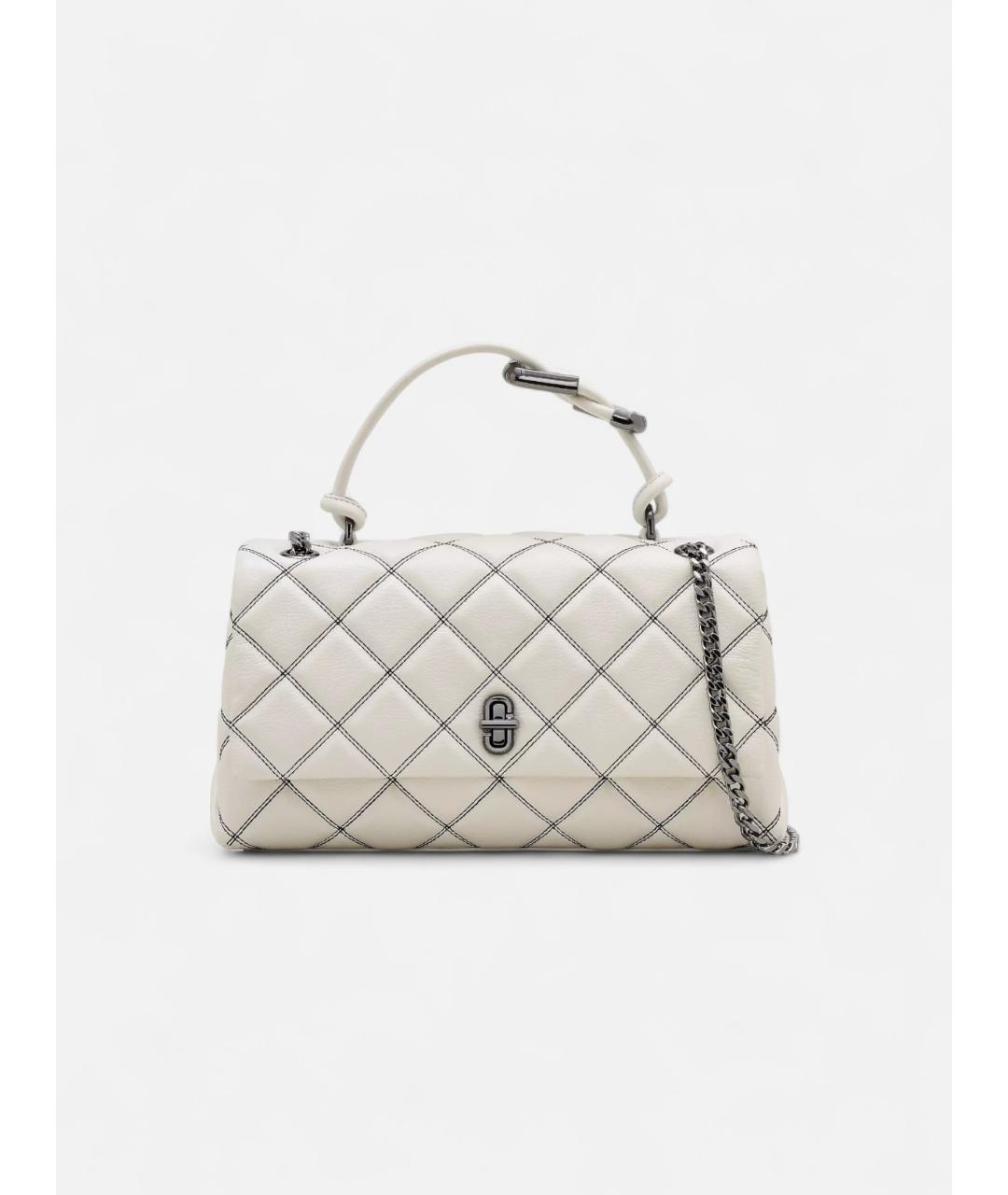 MARC JACOBS Белая кожаная сумка тоут, фото 9